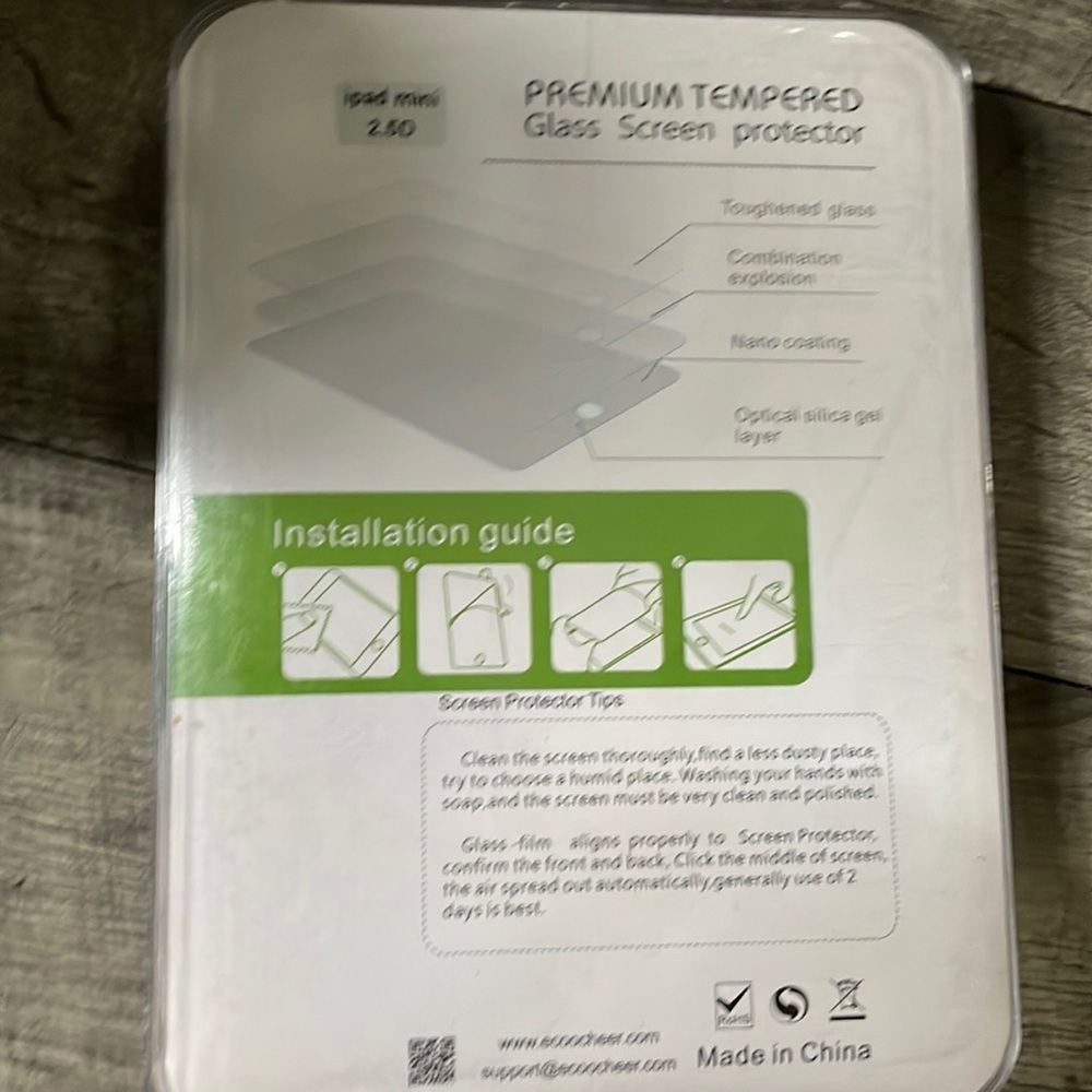 Coocheer tempered glass screen protector